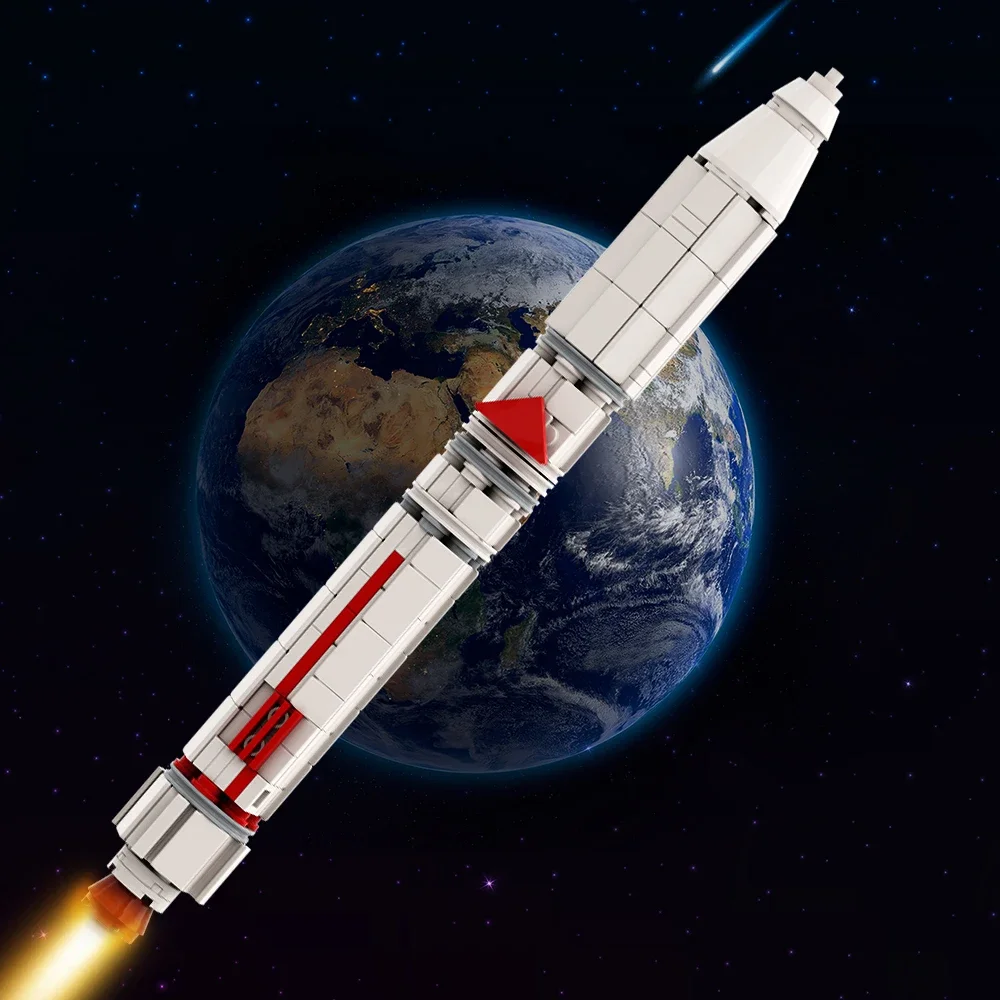 Gobricks MOC 1:110 Giappone Epsilons Carrier Razzo Building Block Esplorazione satellitare Lancio spaziale Mattoni fai da te Giocattoli per bambini Regalo