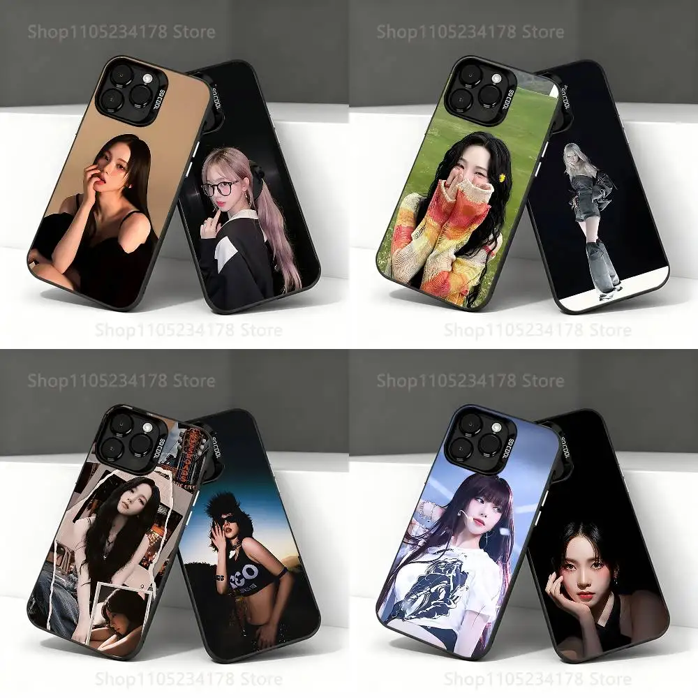 

Korean Singer k-Karina Phone Case For iPhone 17,16,15,14,13,12,11,Pro,Max,Plus,E,Air,Mini Black IMD Cover