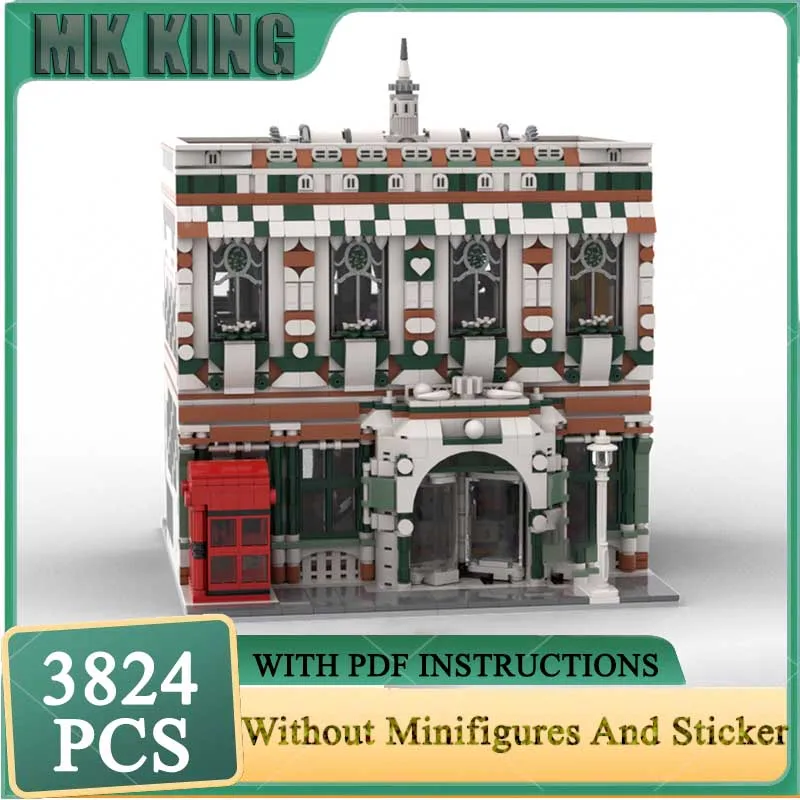 

Moc Building Bricks Toy Store with Revolving Door Model Technology Blocks Gifts Christmas Toy DIY Assembly Construstion Set