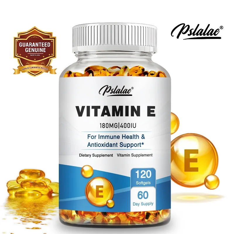 

Vitamin E - Relieve Stress Improve Rough Skin Care Increase Immune System Healthy Supplement