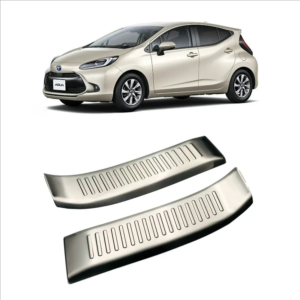 

For 2021 Toyota Aqua Rear Bumper Stainless Steel Guard Plate Anti-Scratch Heavy Duty Protector Car Exterior Upgrade Accessories