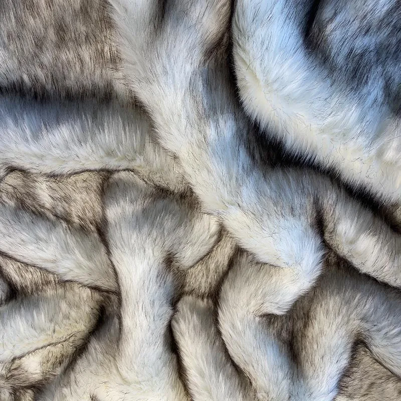 5cm pile tip dye faux fur fabric super dense fluffy soft luxurious wild animal fake Capelli finti garment accessories DIY sp6604