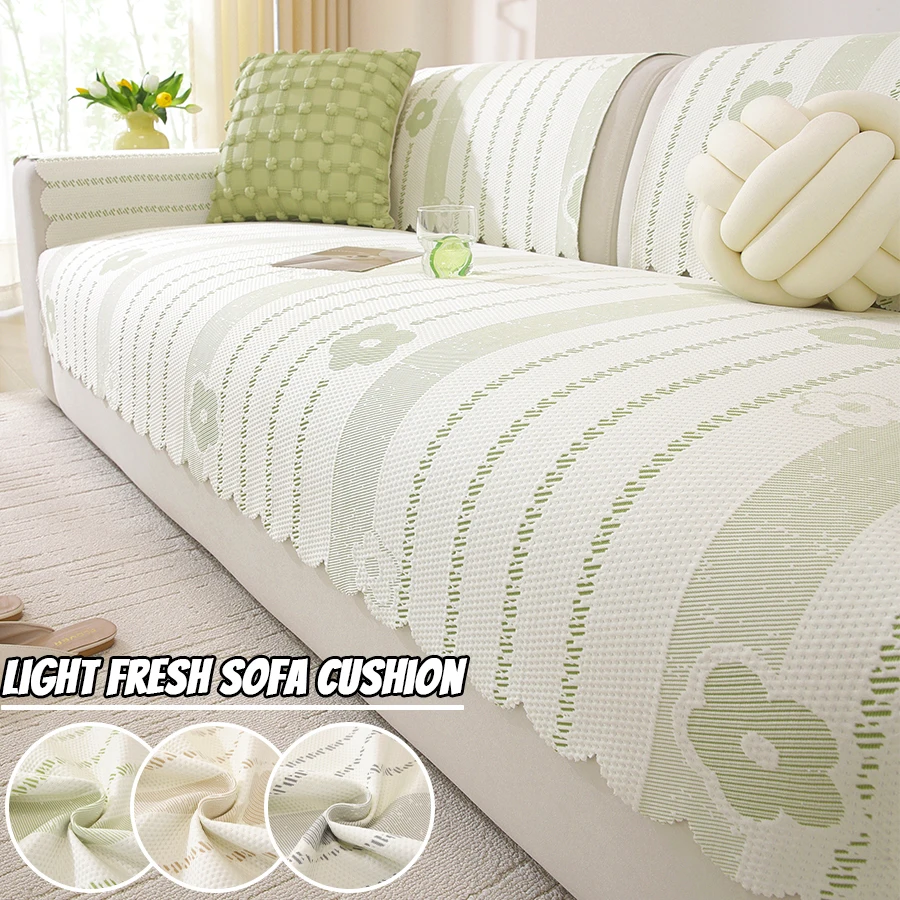 Flower Pattern Fresh Style Sofa Cushion Anti Slip Machine Washable Protection Sofa Delicate Touch Multiple Sizes to Choose From