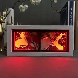 Caja de luz Led de noche para hombre, lámpara de escritorio de Manga con motosierra, decoración de habitación de jugador, Denji, regalo de cumpleaños para novio