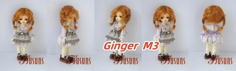 JD644 4-5inch 5-6inch Messy Baby Curly Mini Twintail Mohair BJD Wigs 1/8 1/12 OB11 Lati Yellow Doll Accessories