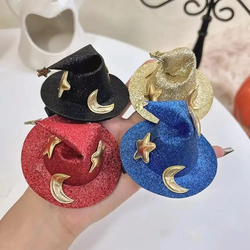 Halloween Bruxa Chapéu Costume Prop, grampos de cabelo das mulheres, Mago Chapéu, Grampo de cabelo, Cabeça Acessórios