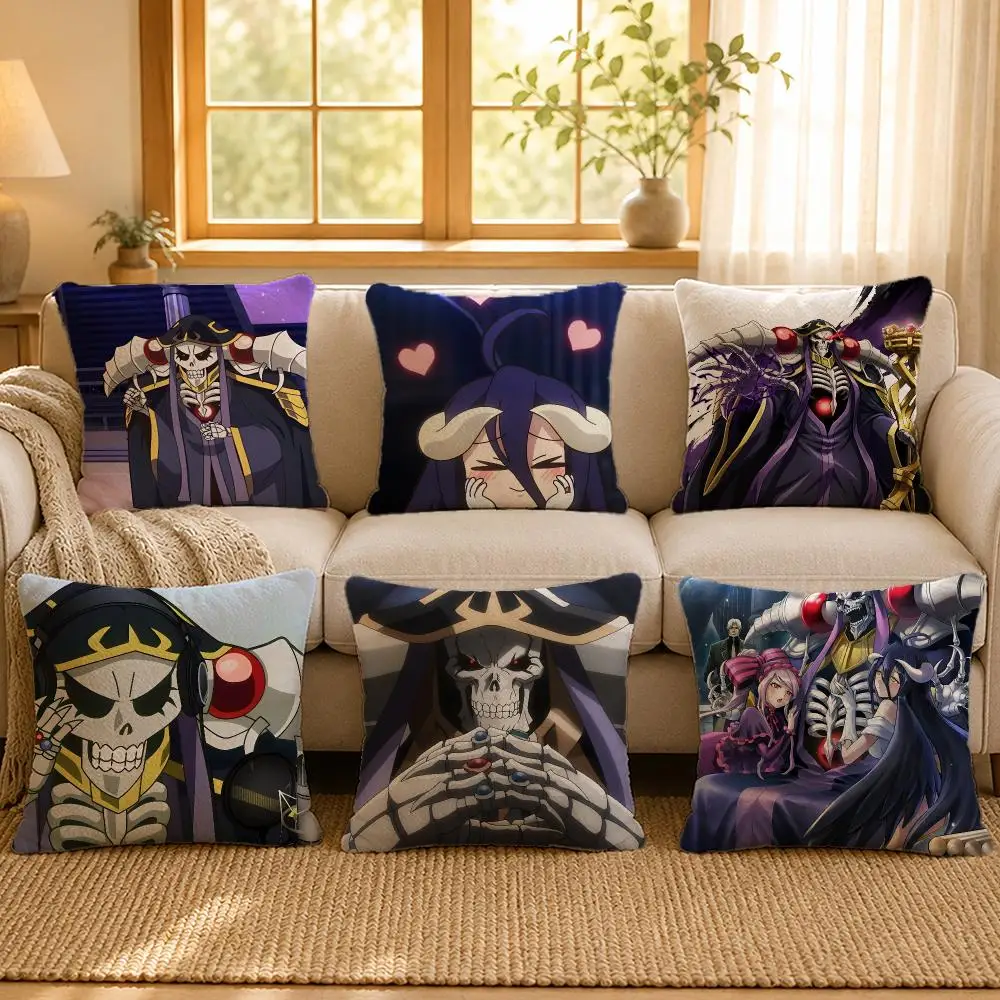 Anime Overlord Isekai Fantasy Cushion Cover Personalized Short Plush Soft Bedroom Sofa Home Decor Gift