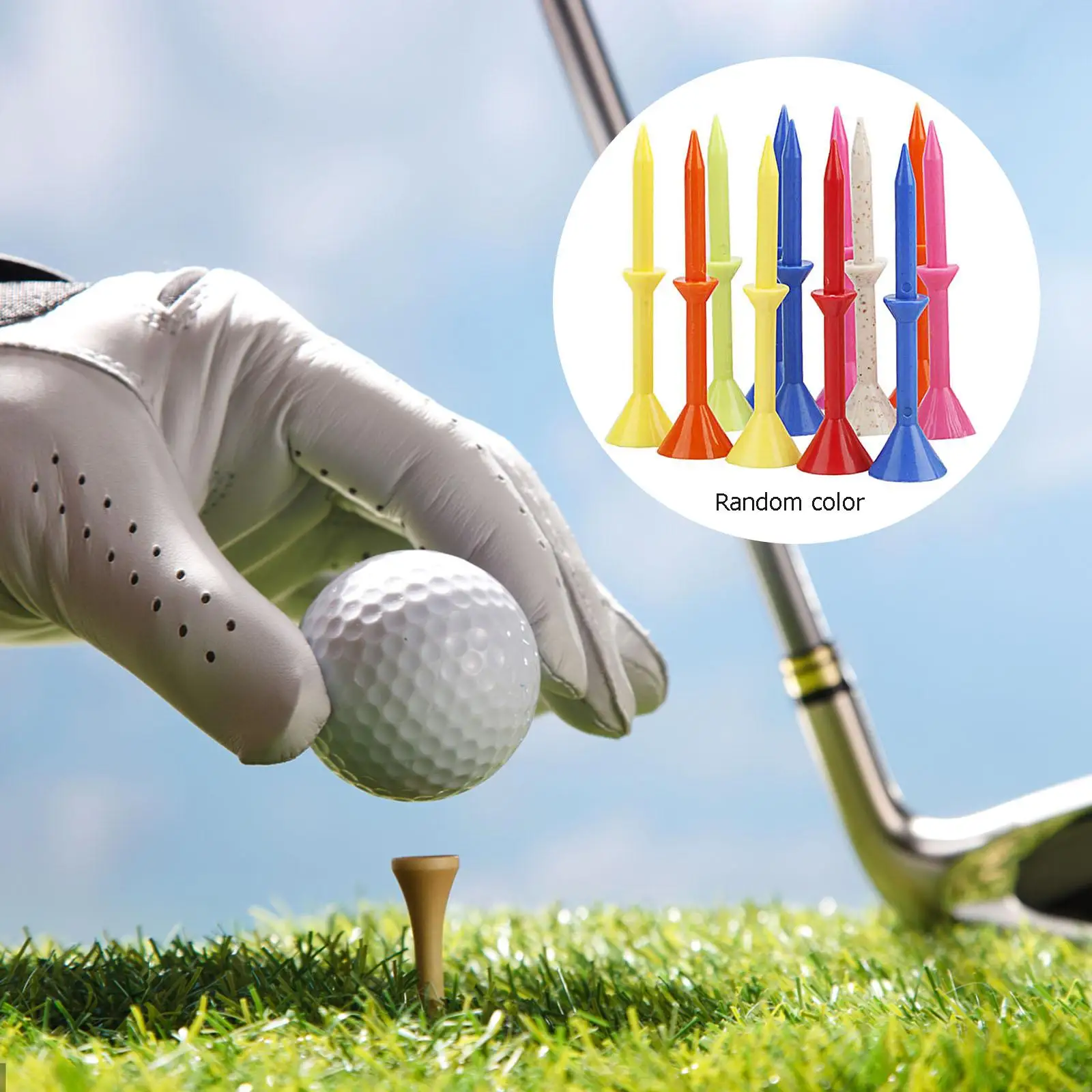 

3x 12 Unit Plastic Golf Tee, Excellent Durability And Stability Golf Tee Plastic Tee with Reduced Friction And