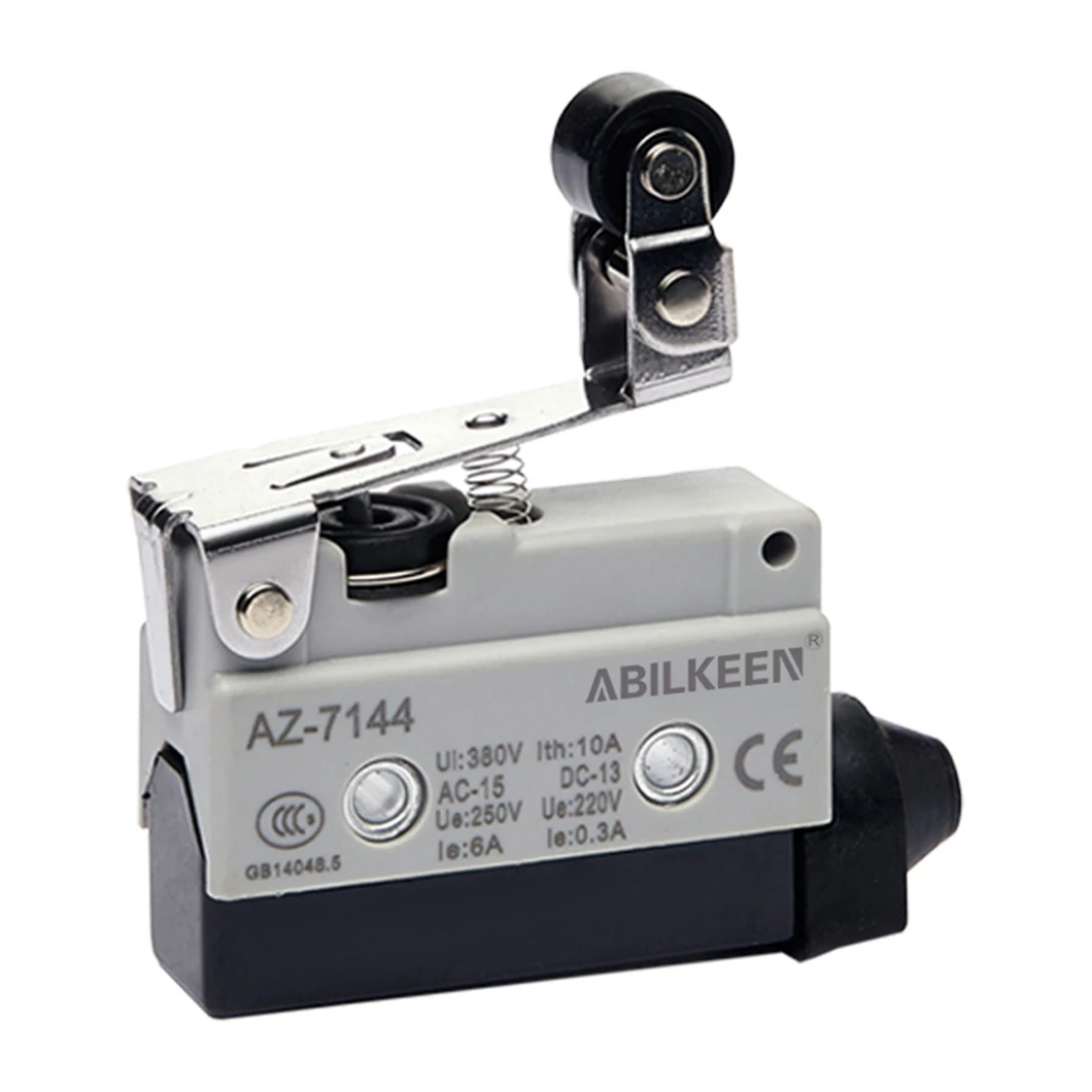 ABILKEEN AZ-7144 مفتاح صغير مقاوم للماء 1NO1NC 250 فولت 10A تحميل مفتاح حد صناعي صغير مع محطة 3Pin