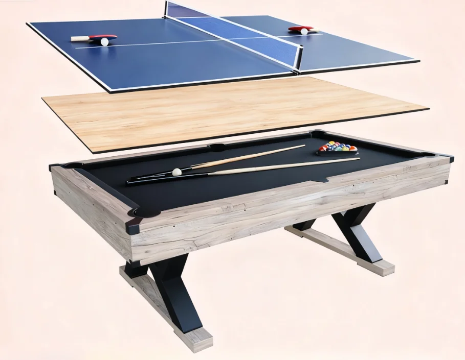 3-in-1 multifunctional table billiards table tennis conference table multifunctional billiard table.