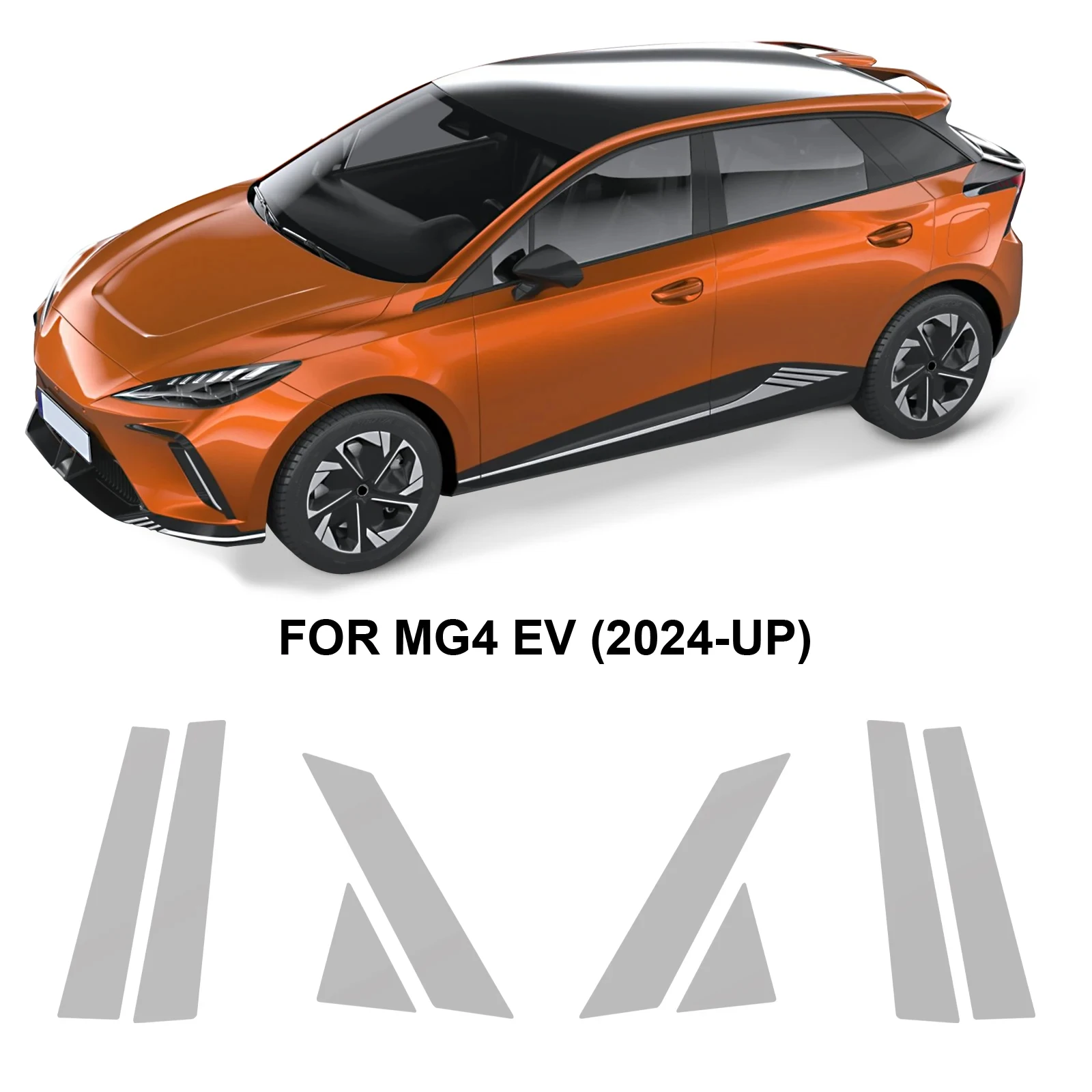 

Headlight Rearview B C Pillars TPU Paint Protection Film For MG4 EV 2024 2025 Clear PPF Self-Healing Anti-scratch Resistant Kit