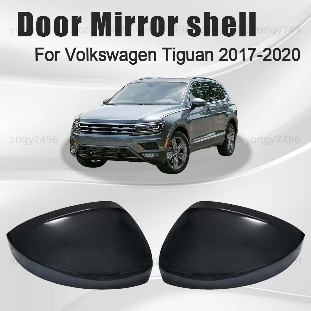 

Protective Cover White Black Door Mirror Shell For Volkswagen Tiguan 2017 2018 2019 2020 Car Rearview Accessories Upgrade