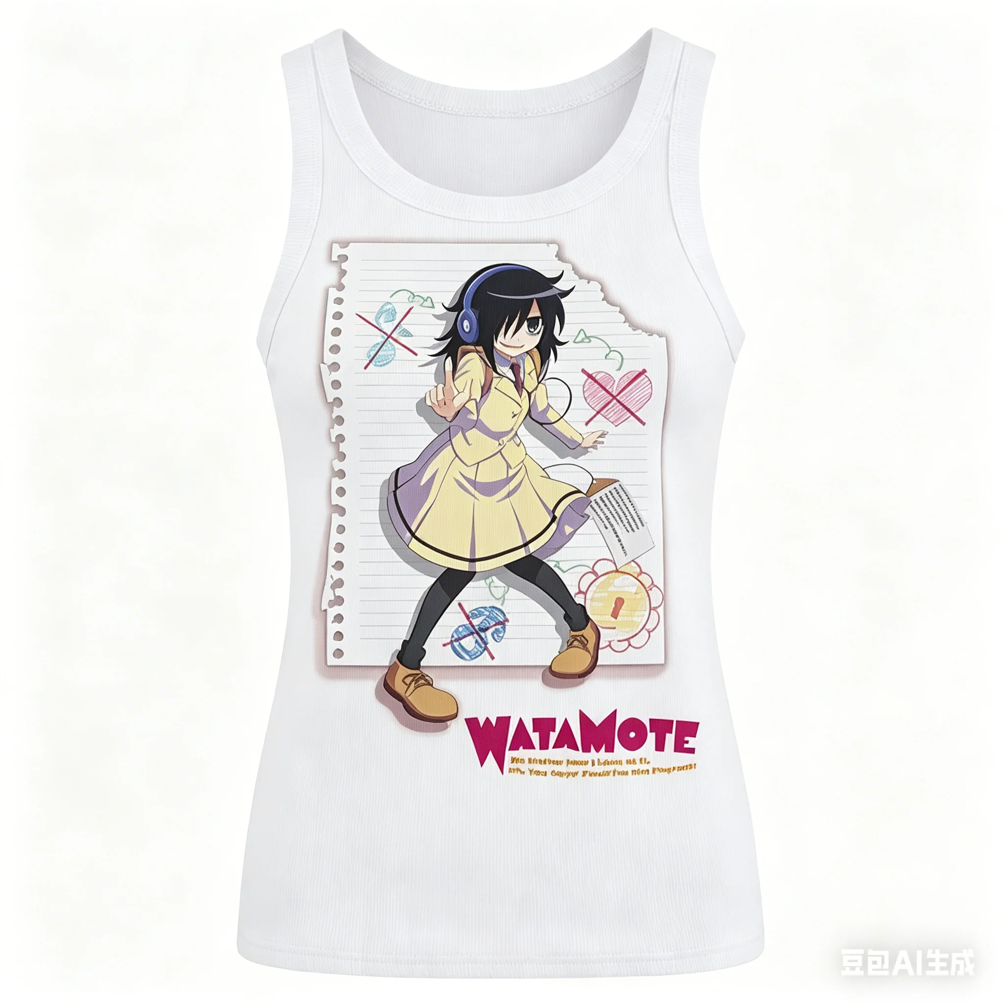no matter how i look at it it's your guys fault i'm not popular Ribbed Tank personality Clothes New Model Anime T-shirt Classic