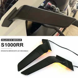 Motorcycles Wind Wing Adjustable Rotating Rearview Mirror With LED Light For BMW S1000 RR S 1000 RR S1000RR s1000rr 2019-2023