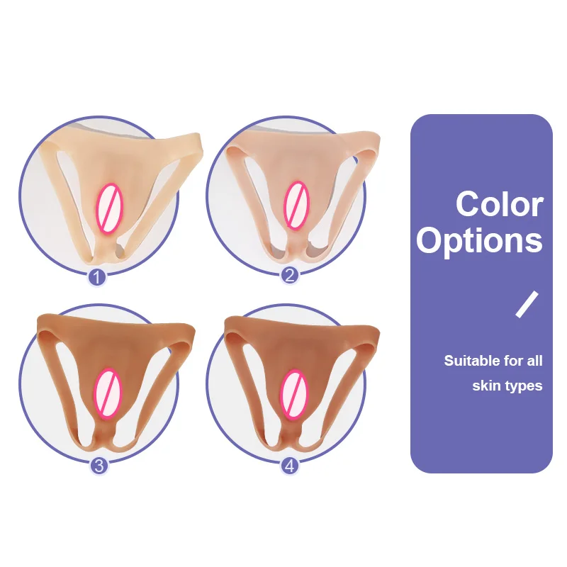 Realistic Silicone Panties Gays Pussy Pants  Sexy Fake Vagina Form Crossdresser Transgender Shemale Drag Queen Cosplay