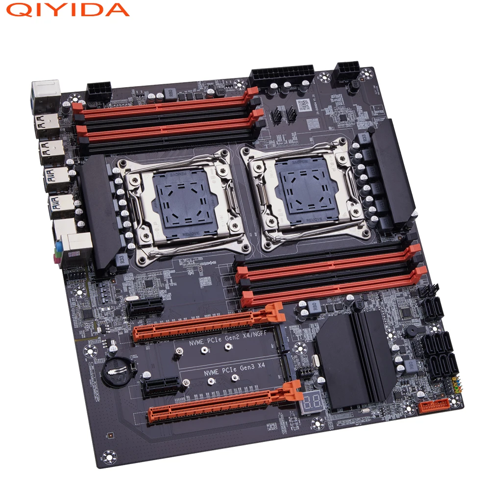 Podwójna płyta główna QIYIDA X99 X99 C612 Chip obsługuje procesor LGA 2011-3 DDR4 RAM NVME NGFF M.2 USB3.0 SATA3.0 PCI16X