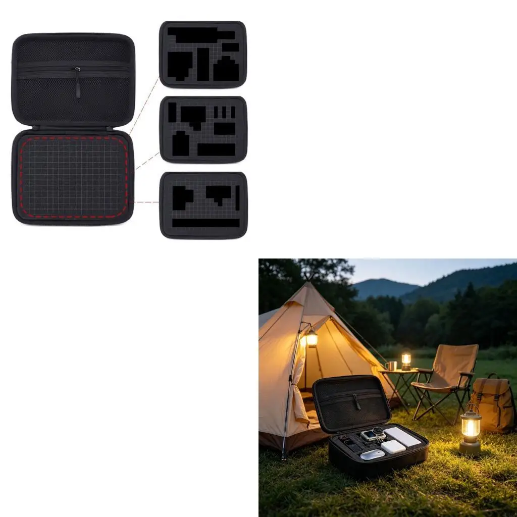 L43A Customizable Sponge Compartment Camera Storage Bag With EVA Exterior Safeguarding Valuable Equipment