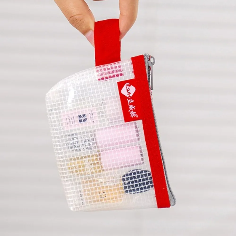 Mini Zipper Pouch Portable Zipper Waterproof Coin Bags Mesh Multi-Purpose Storage Bags Travel