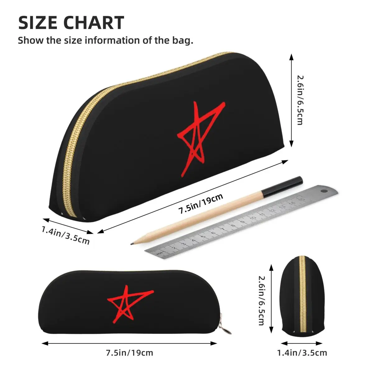 Avril Lavigne 스타 연필 케이스 펜 홀더 보관 문구 용품 대형 보관 펜 상자 연필 가방 Studen 선물