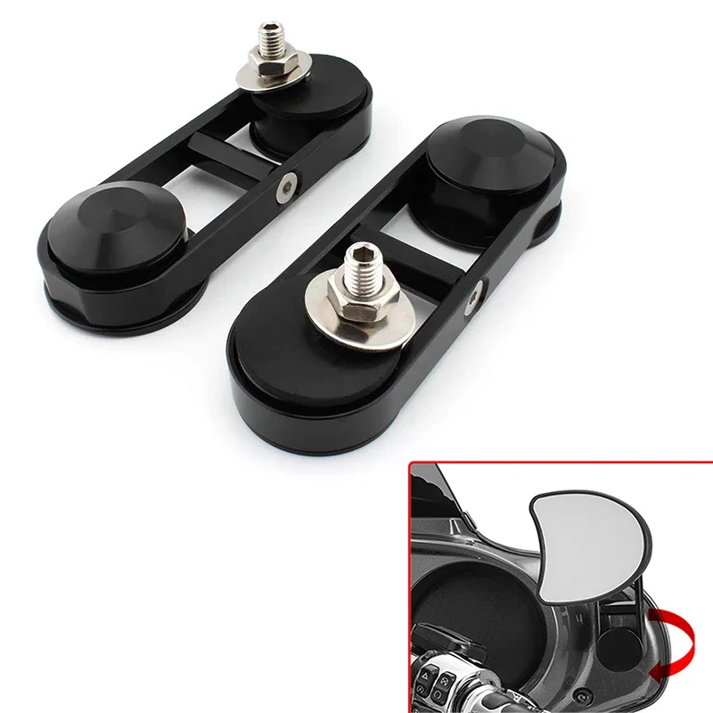 

1 Set Motorcycle Adjustable Drop Mirror Mounts Rear View Mirror Bracket for Harley Street Glides FLHX 2006-2019 2020 2021 2022