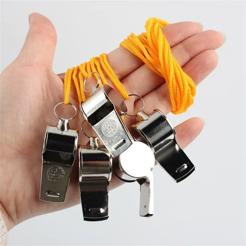 

Metal Whistle Referee Sport Rugby Party Outdoor sports Like Whistle Training School Soccer Football Colorful lanyard Whistle