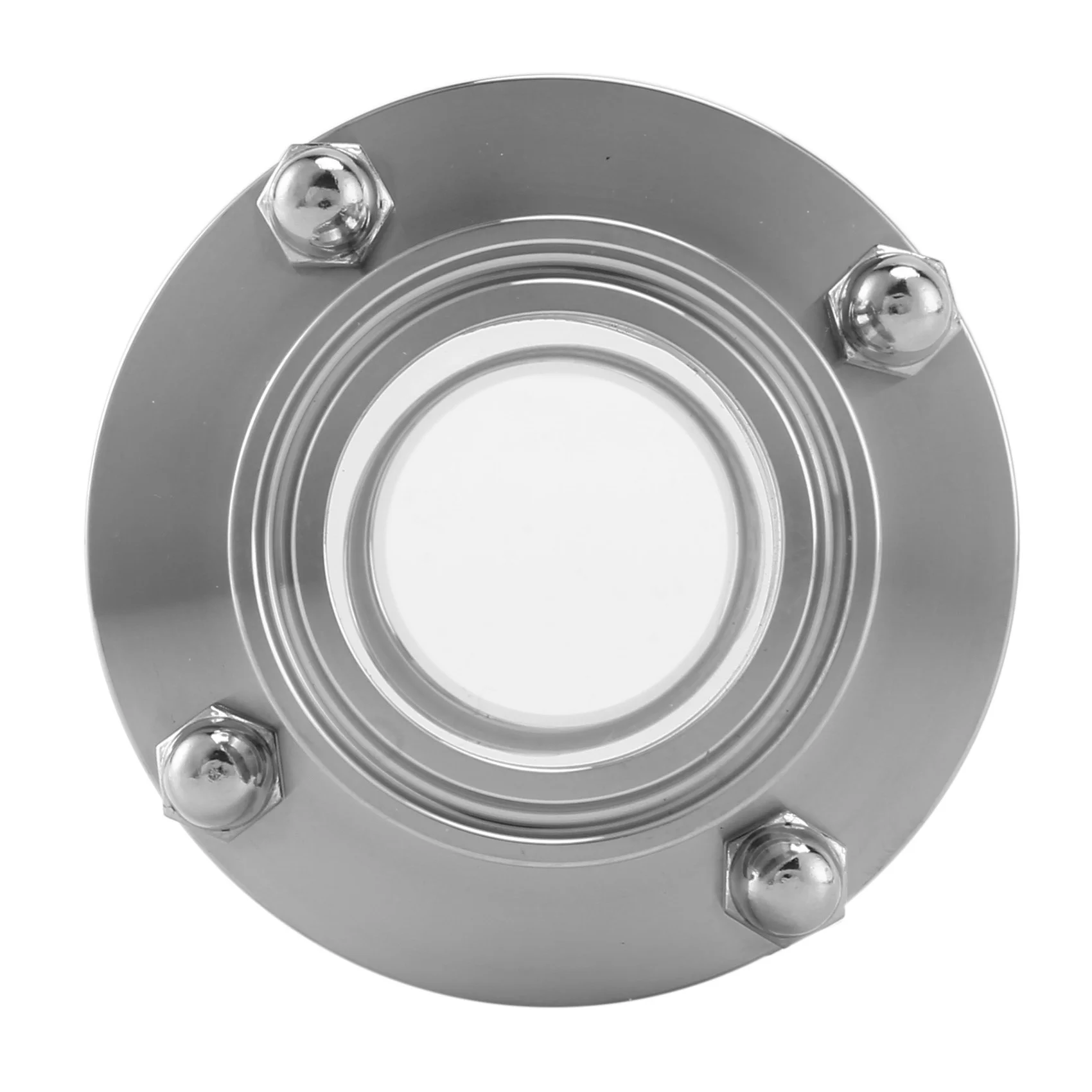 ABYA In-Line Sight Glass with Clamp End,Flow Sanitary Straight Sight Glass SUS316 1.5 Inch Tri Clamp Type (Flow Pipe OD 38MM)