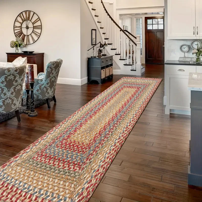 

VIKAMA Corridor Carpet Hallway Long Rectangular European-Style Hotel-Style Laundry Room Dining Room Washable Rug Home Decoration