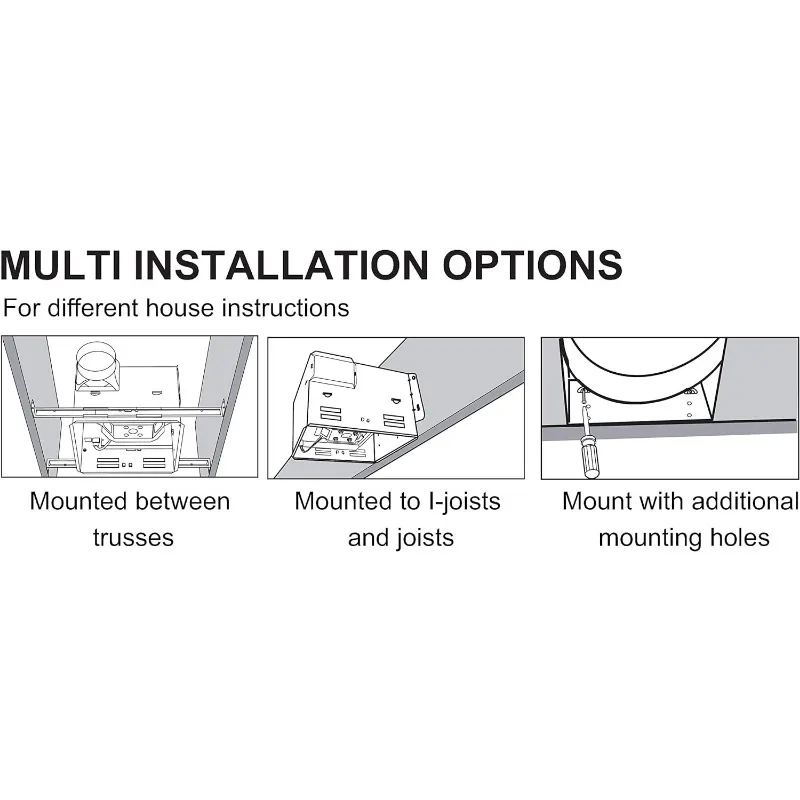 SEP150L11  150 CFM  0.5 Sone  Dimmable 4000K Edge Lit LED Light  Bathroom Ventilation Exhaust Fan