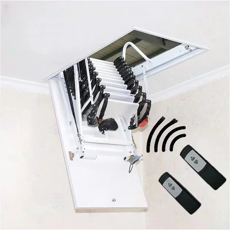 

Electric Loft Stairs Remote Control Ceiling Folding Telescopic Ladder