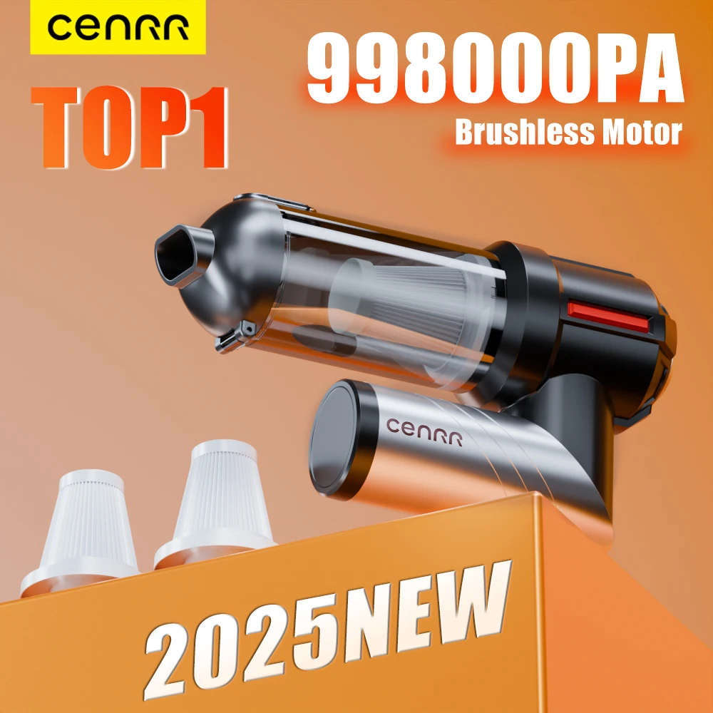 CENRR NEW Car Powerful Mini Vacuum Cleaner Cordless Portable Vacuum Cleaner for Home Appliance Handheld Blower Car Cleaner