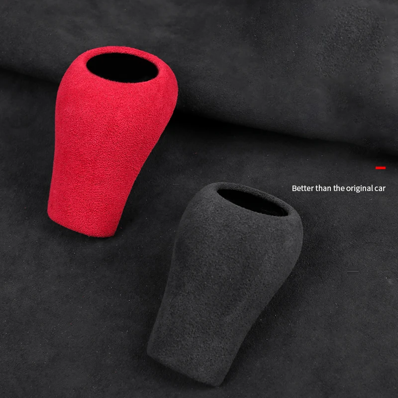 Car Gear Shift Knob Cover Ultrasuede Protective Shell For Mercedes-Benz A-Class C-Class E-Class G-Class GLS GLK Auto Accessories