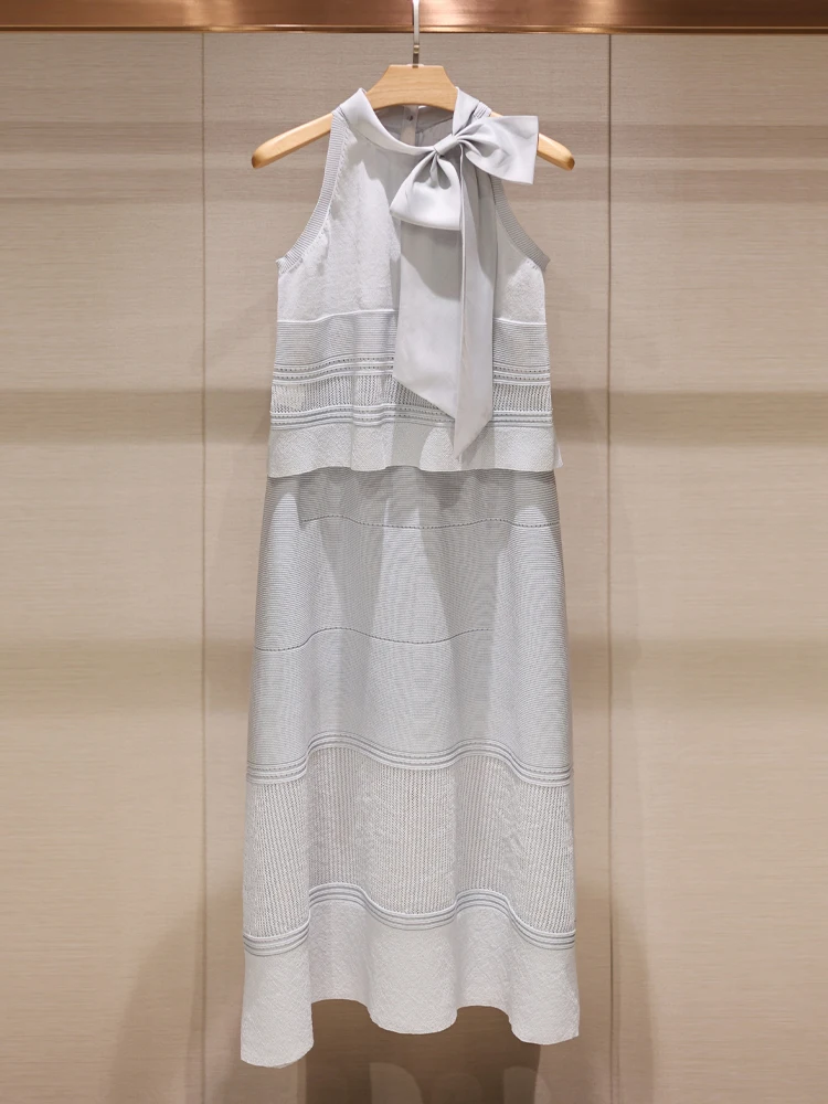 

Ele Summer New Arrival Women's Two-Piece Set Vest Knitwear f-Skirt Godd Sle F5D2062-5.4 A-Line Skirt Workwear