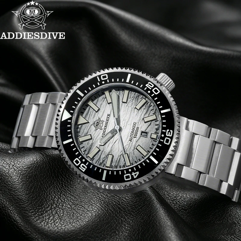 

ADDIESDIVE 1000m Dive Watches Men's Automatic Mechanical Wristwatch 46mm Sapphire Crystal Ceramic Bezel AR Coated Luminous Watch