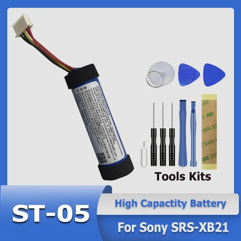 XDOU New ST-05 ST-05S Rechargeable Battery For Sony SRS-XB21 Batteries + Kit Tool