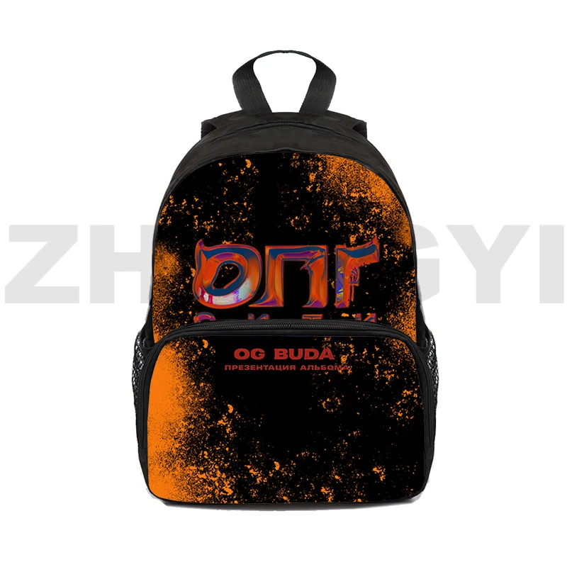 

Fashion Women Travel Leisure Og Buda Russia Rapper Backpacks for Boys Hip Hop Og Buda Bookbag 16 Inch College Anime Sac A Dos