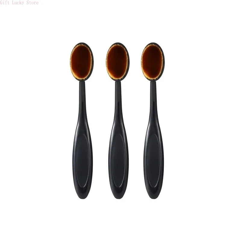 1-5PCS แปรงรองพื้นขนาดใหญ่แปรงสีฟันรูปร่างแต่งหน้าแต่งหน้าเครื่องมือได้อย่างรวดเร็วการใช้ครีมและแป้งเครื่องสำอาง