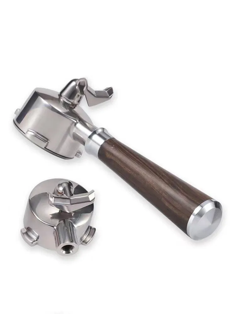 54mm 304 Stainless Steel Dual Spout Portafilter Filter Holder Leak-proof Fit for Breville Sage 870 878 880 Espresso Coffee Maker