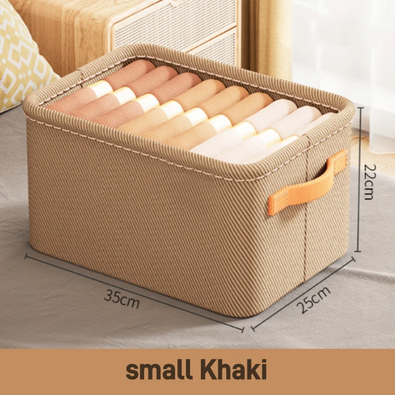 Folding Cotton Linen Storage Box Basket For Storing Dirty Clothes Laundry Basket Sundries Underwear Bread Toy Sorting Basket