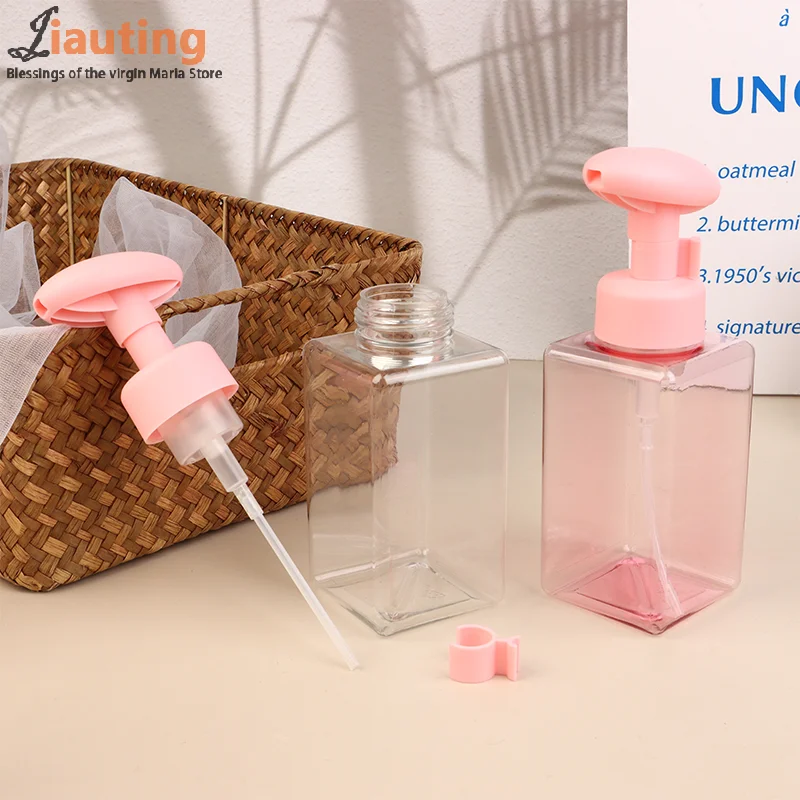250/450 ml Schaumspender Kunststoff nachfüllbar leere Seife nachfüllbare Pressflasche Kosmetikverpackung Flüssigseifenbehälter