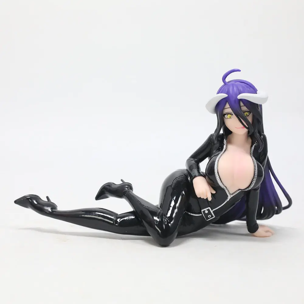 10cm Overlord Albedo Side Lying Anime Girl Figurka Model Statuetka Chłopcy Kolekcja Ozdoba na biurko Ozdoba Zabawki Prezenty
