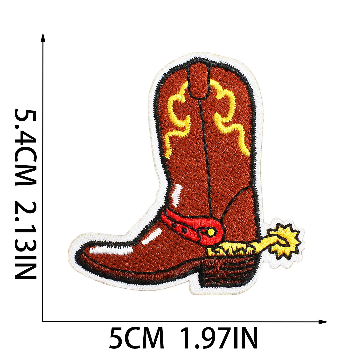 Western cowboy embroidered cloth Iron On Patch clothing decorative patch applique cowboy hat revolver