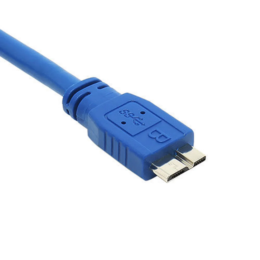 High Speed USB 3 0 Cord Cable with Blue Color for SEAGATE Backup Plus Slim Portable External Hard Drive HDD, 35cm Length