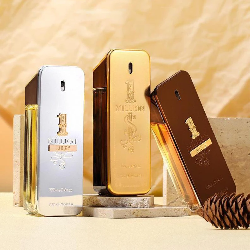 Gold Millionaire Men Perfume 100ml Allureing Woody Leather Luxury Prive Fragrance Charm Attraction Long-lasting Eau De Toilette