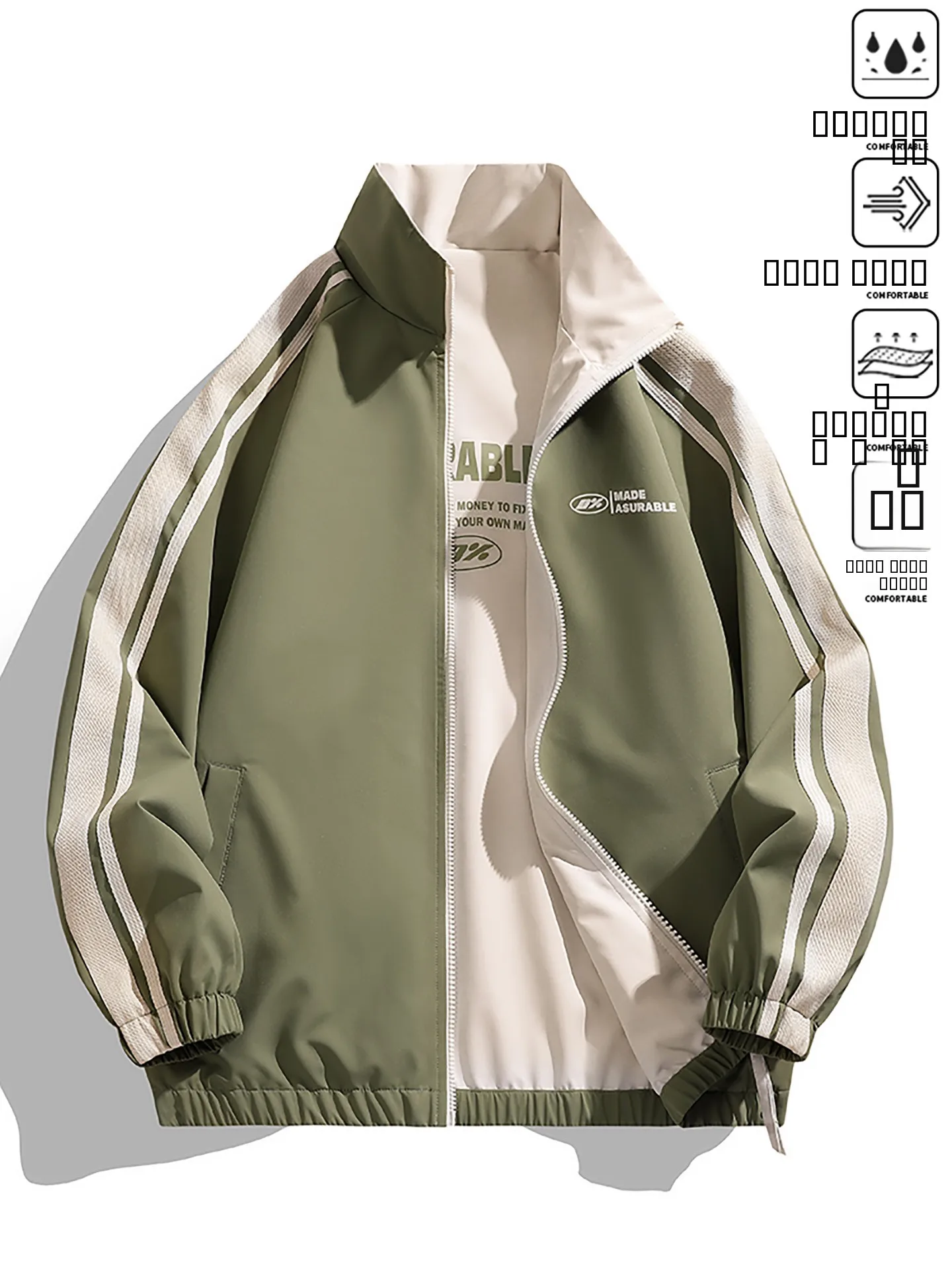 

Double-Sided Wearable Stand Collar Men's Jaet Outerwear Faionable Waterproof Spring Autumn New Arrival TUCANO Brand