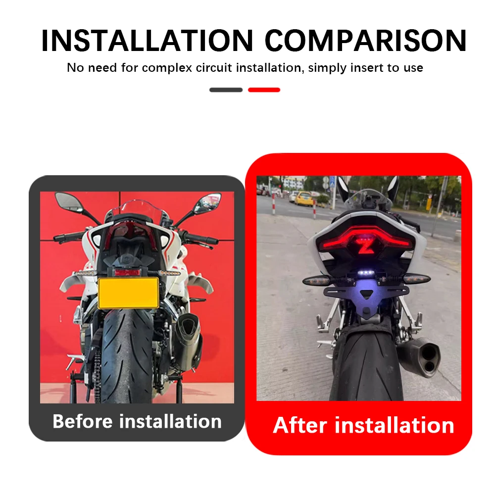 For ZXJC ZXMOTO 500RR Accessories License Plate Holder Tail Tidy Fender Eliminator Tail Tidy 500 RR Rear License Plate Frame