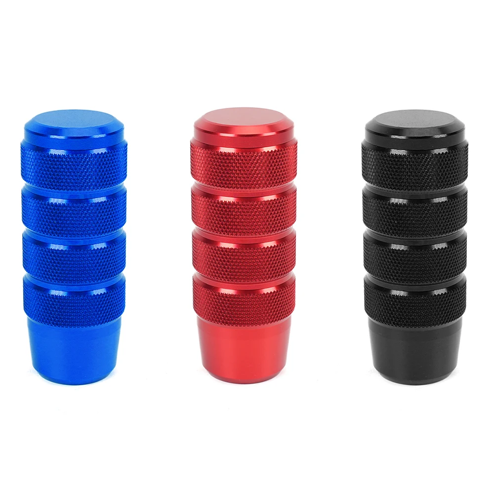 Free Shipping 94MM Aluminum Non-Slip Gear Shift Knob Manual Transmission Knurled Shifter Lever Knob Gear Stick Handle SFN163