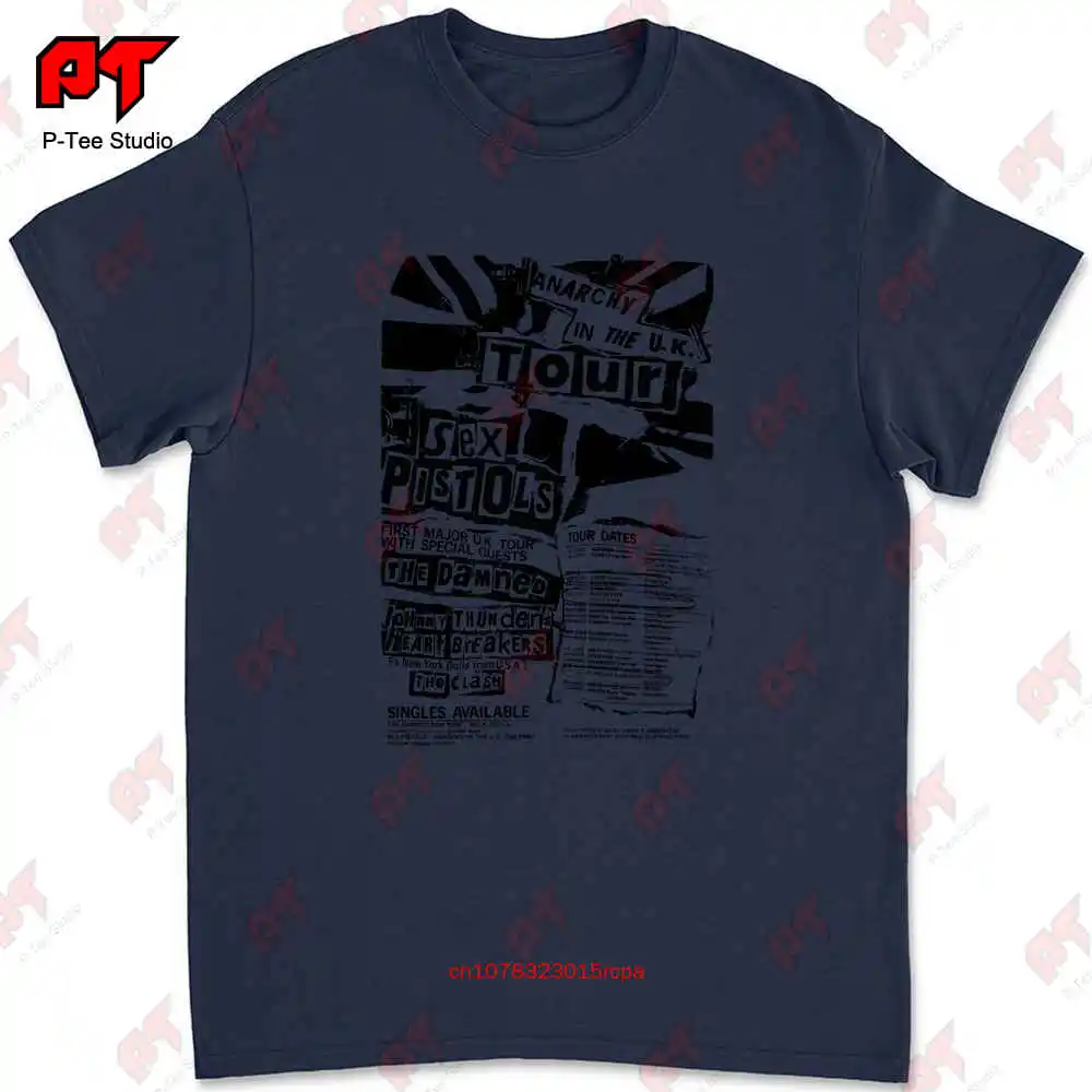 Sex Pistols 1980S T-shirt Tee F19U