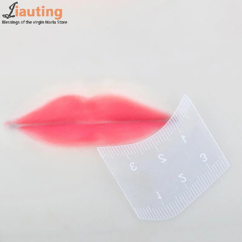 New 3Pcs Lip Mapping Ruler Lip Shaping Ruler 1 Minute Fast Drawing Design Lip Easy Tool Microblading Permanent Makeup Stencils
