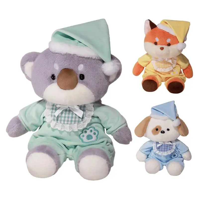 

Good Night Bear Doll Soft Stuffed Animals Cute Plushies Sleeping Bear DollDream Little Bear Plush Doll Children Soothing Sleep