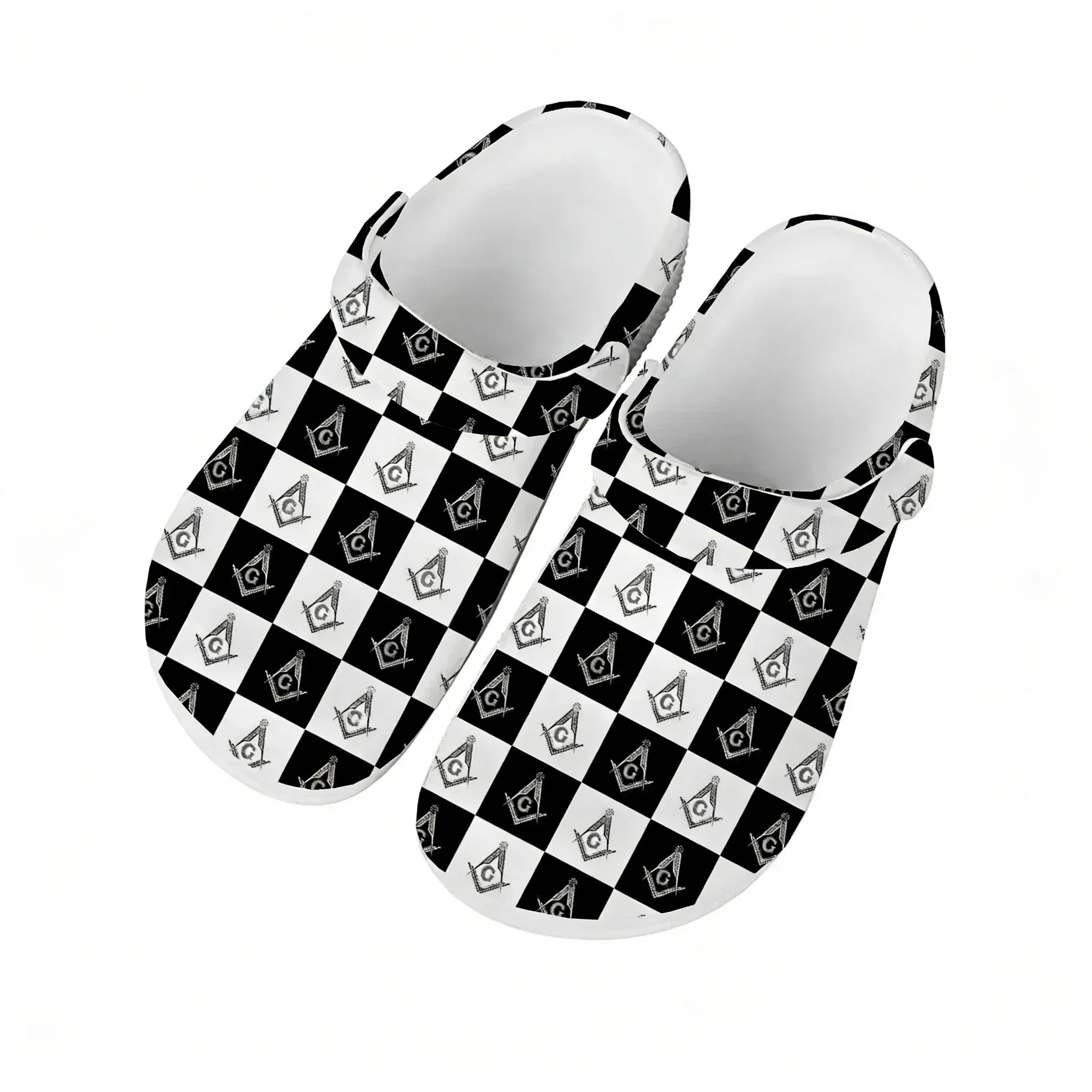 

Masonic Mason Freemason Water Shoes Mens Womens High Quality Home Garden Clogs Customizd Sandals Beach Breathable Hole Slippers
